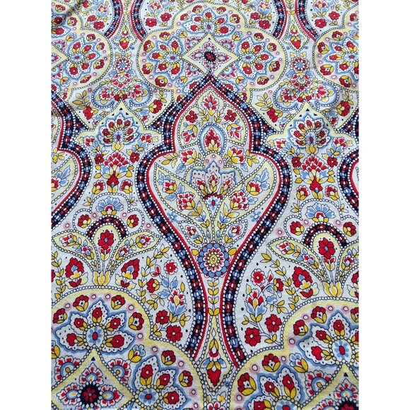 Talbots Womens Short Sleeve Colorful Paisley Print Tee M Rainbow - Picture 5 of 7